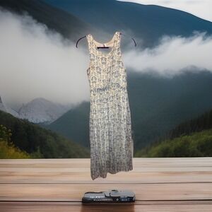 Suzi Chin Maggy Boutique Floral Ruffle Dress Size 4 Belted Made In Italy